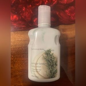 Vintage Bath Body Works Pleasures JUNIPER BREEZE Body Lotion 8oz NEW